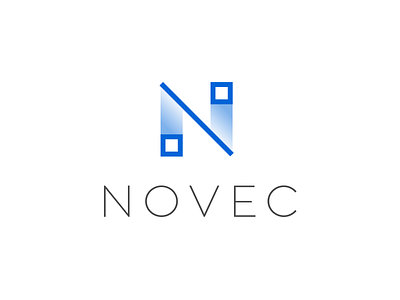 Novec Logo gradient identity letter letterform logo logotype mark n typography