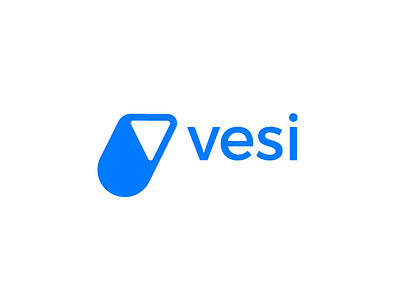 vesi branding drop identity letter logo logotype mark science symbol tube v water