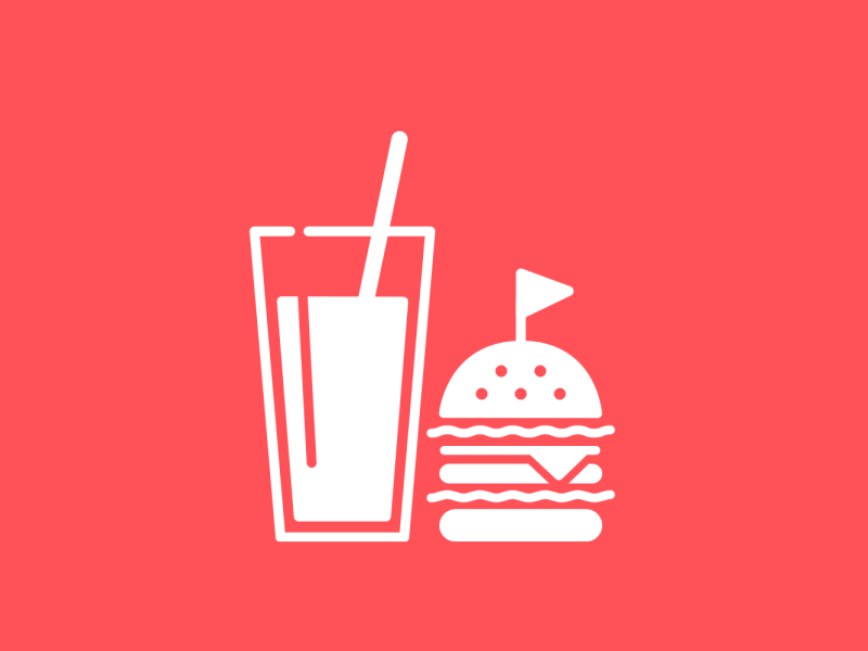 Burger Animation after affects animation burger clean design download drink flat food free freebie glass icon illustration loop minimal motion motion design shape vector