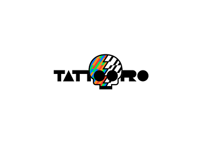 Tattoopro Logo branding design identity illustration letter lettering logo logotype mark skull tattoo typography vector