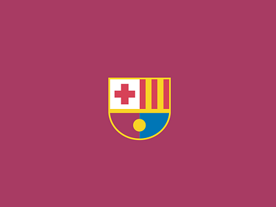 Barcelona barcelona catalonia crest football logo minimal soccer