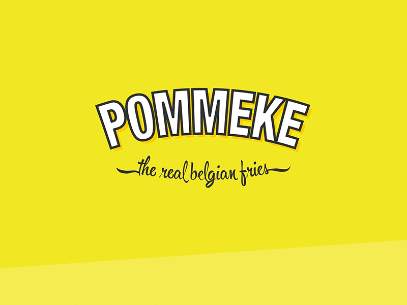 POMMEKE animation belgian brand branding design fries japan logo pommeke tokyo ui ux