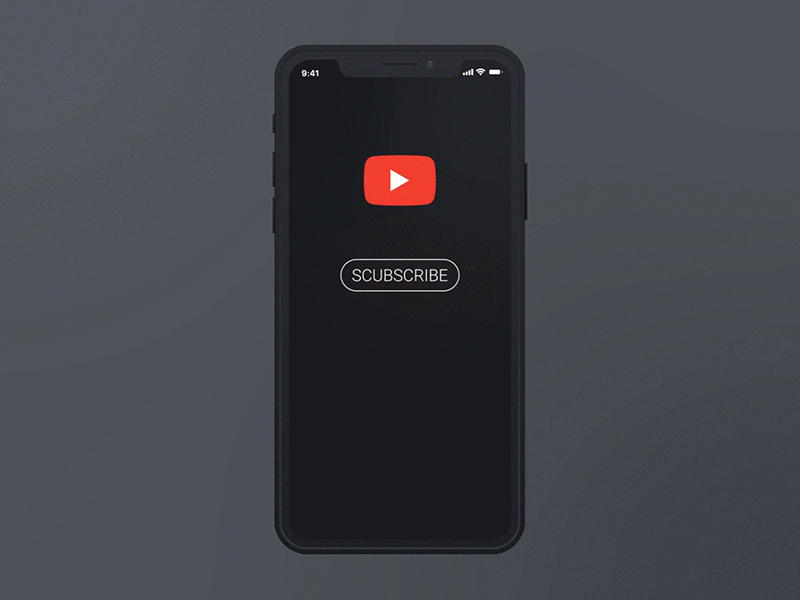 DailyUI #026 accounts animation challenge dailyui dailyui026 microinteraction mobile subscribe ui ux watch youtube