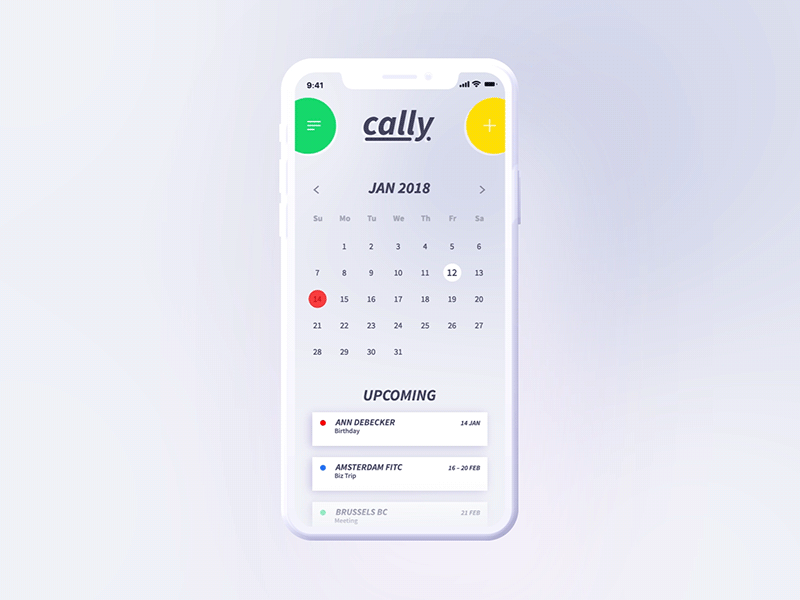 DailyUI #038 aftereffects app calendar challenge dailyui interaction ios microanimation mobile planning ui ux