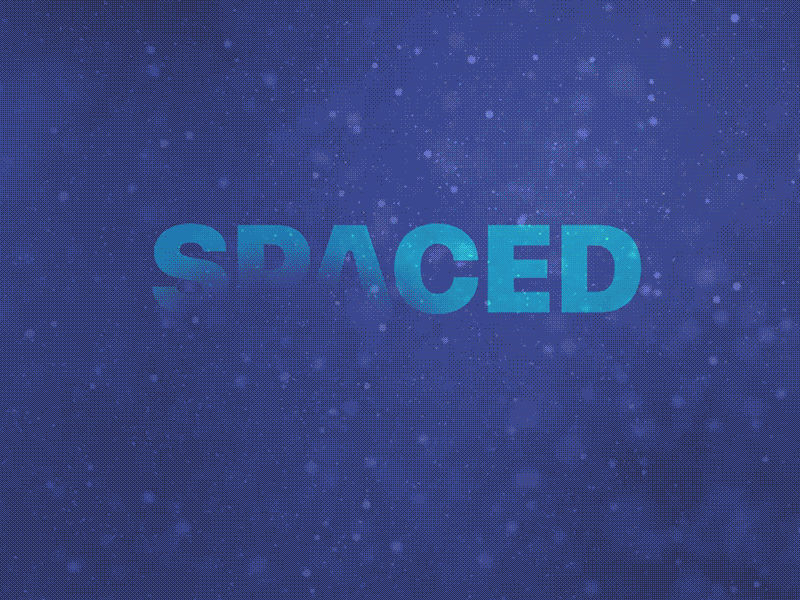 SPACED challenge countdown logo microanimation mobile night space spaced spacex stars tesla ui
