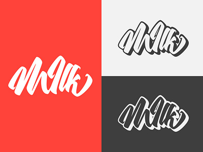 Milk Lettering Logo