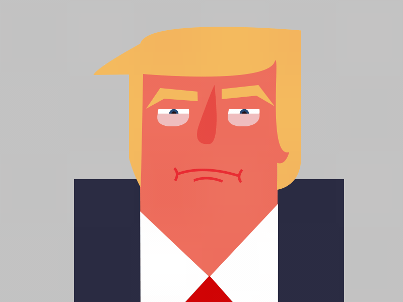 Donald Trump face rig "lip sync" 2d animation animated gif animation gif illustration illustrator joysticks n sliders joysticksnsliders lip sync lipsync motion