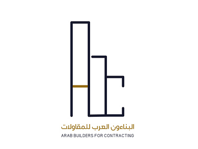 Arab Builders Contracting Logo branding design logo typography