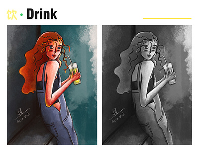 Drink design painting