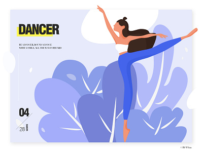 Dancer design illustration