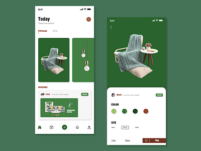 APP_Furniture design ui