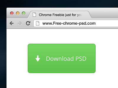 Chrome PSD (Freebie) chrome download free free psd freebie psd realistic simple ui vector