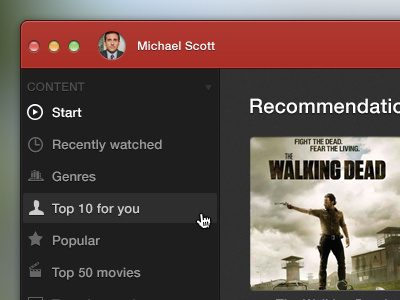 Netflix for Mac app gui mac media netflix red ui videos