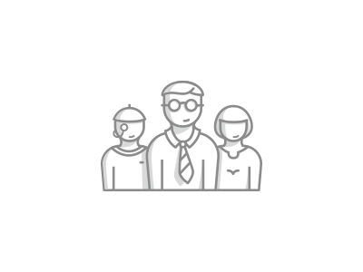 User Characters icon illustration lineart outline people user