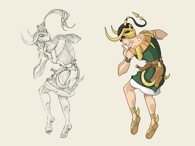 Loki character character game god illustration loki mask scandinavian viking
