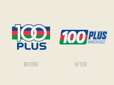 100Plus Logo Redesign 100plus air drink fn isotonic isotonik malaysia redesign tenaga