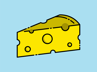 Cheese adobe cheddar cheese colorado denver design designer food icon illustration illustrator logo minimal ui uiux ux vector wedge