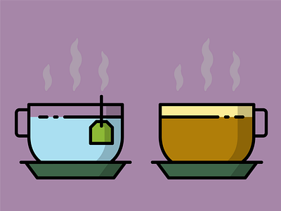 Tea or Coffee adobe coffee coffee cup colorado denver design designer food icon illustration illustrator logo minimal mug steam tea ui uiux ux vector