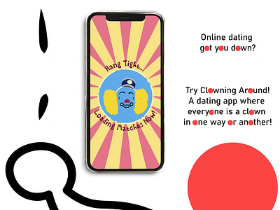 Clowning Around Dating App Advert