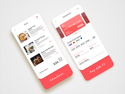 #002 Credit Card Checkout app dailyui design ui