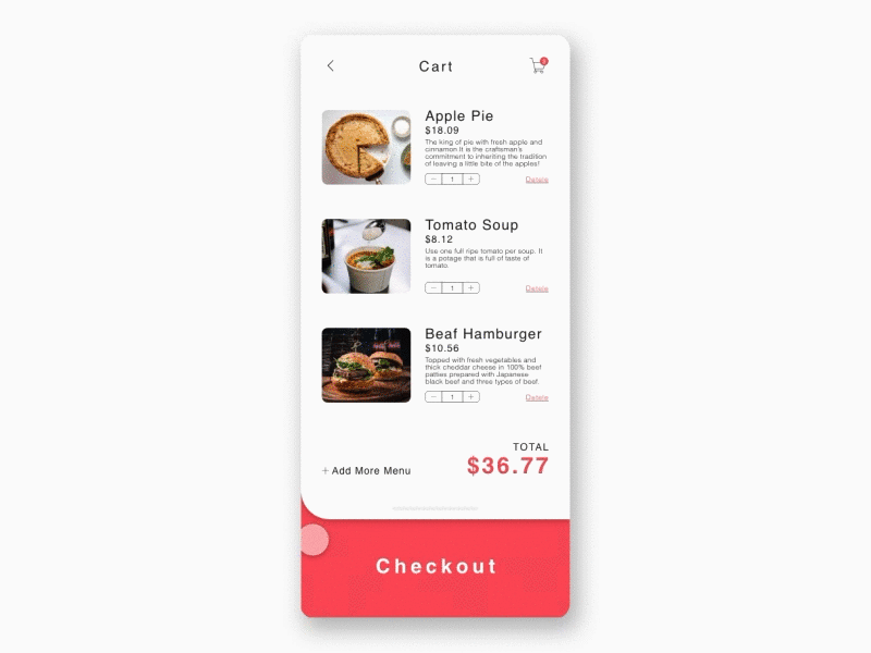 #002_CreditCard Checkout_Motion animation app dailyui design ui