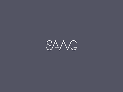 SANG branding design logo typography vector