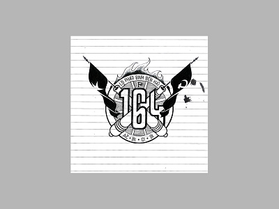 Brigade 164 design icon illustration logo