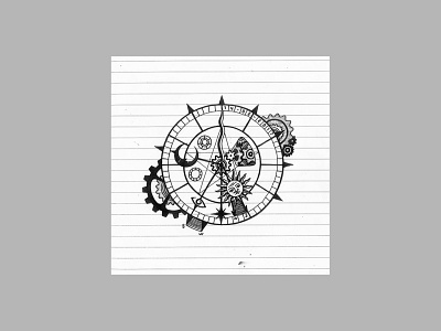 Clock design illustration