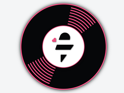 🎶 What's on at Bizzit HQ 🎶 album art b2b circle logo marketing music record saas sales shadow