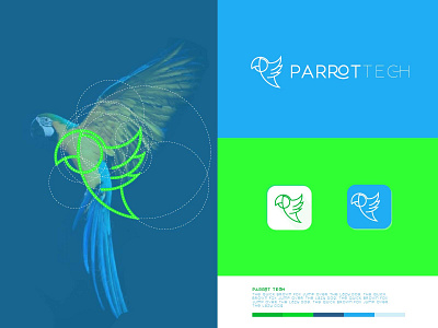 Minimalist Logo Design - Parrot (Bird) logo