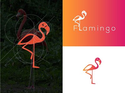 Creative Logo Inspiration - Flamingo Bird Logo bird art bird logo brand identity brand logo branding creative logo logo design logo designer logo designs logo inspiration logodesign simple logo text logo