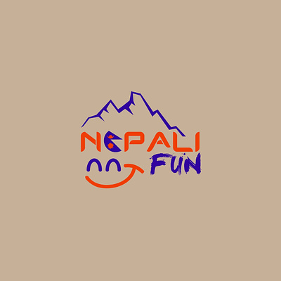 Nepalifun branding business logo creative design logo logo design minimal logo minimalist logo