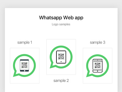 Whatsapp web app logo for iPad