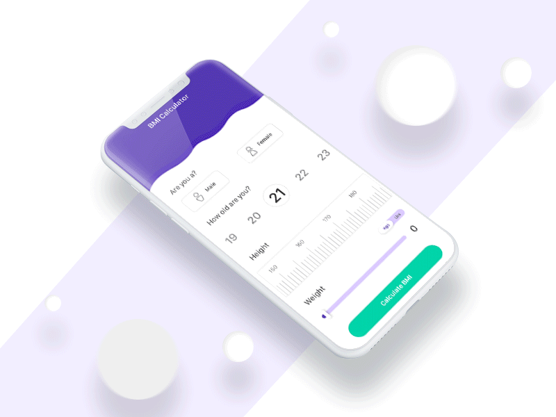 BMI Calculator age bmi calculator gender height photoshop principle sketch sketchapp ui ux weight