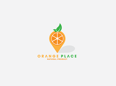 Logo design beautiful logo branding creative design design flat logo minimal minimalism minimalist minimalist design minimalist logo orange place ui unique unique design ux