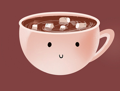 Hot Choclate design graphic illustration mood procreate