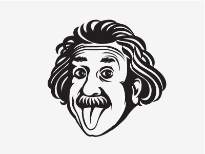 Einstein einstein illustration logo