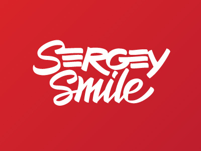 Sergey Smile calligraphy lettering