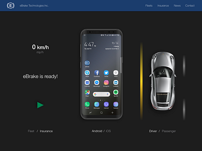 eBrake Product Overview distracteddriving ui ux ux ui