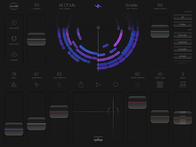 Spliqs Plugin audio design lick mixer music riff spliqs ui uidesign ux ux ui uxdesign