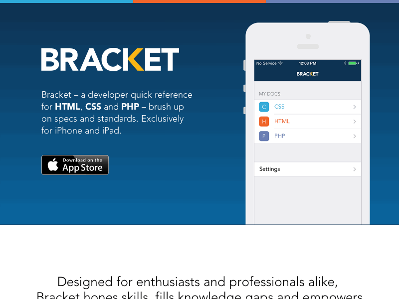 Bracket Product Website