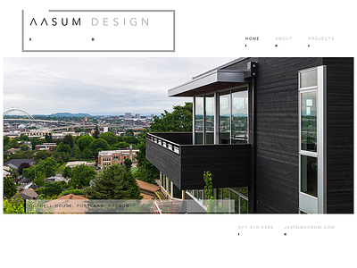 AAsum Design Website architecture minimalist modernist website
