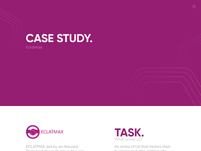 Eclatmax casestudy design illustration ui ux web website