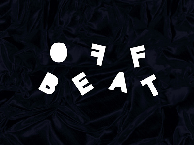 Off Beat identity lettering logo typography