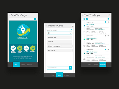 CargoTrackingApp 2danimation aftereffects app branding design illustration user experience userinterface ux ux design