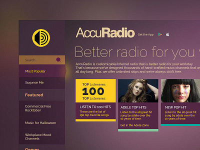 Accuradio ui ux