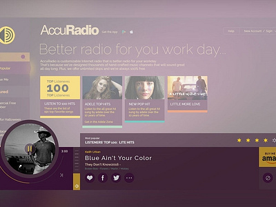 Accuradio Play Screen Redesign