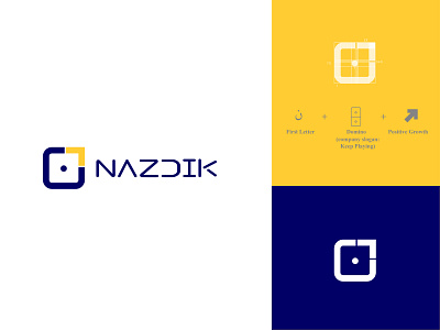 Nazdik - Logo Design finance investment logo design