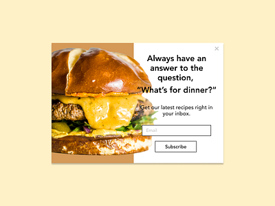 Daily UI 016 — Popup Ad