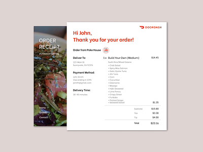 Daily UI 017 — Email Receipt daily ui daily ui 017 daily ui challenge design email receipt ui